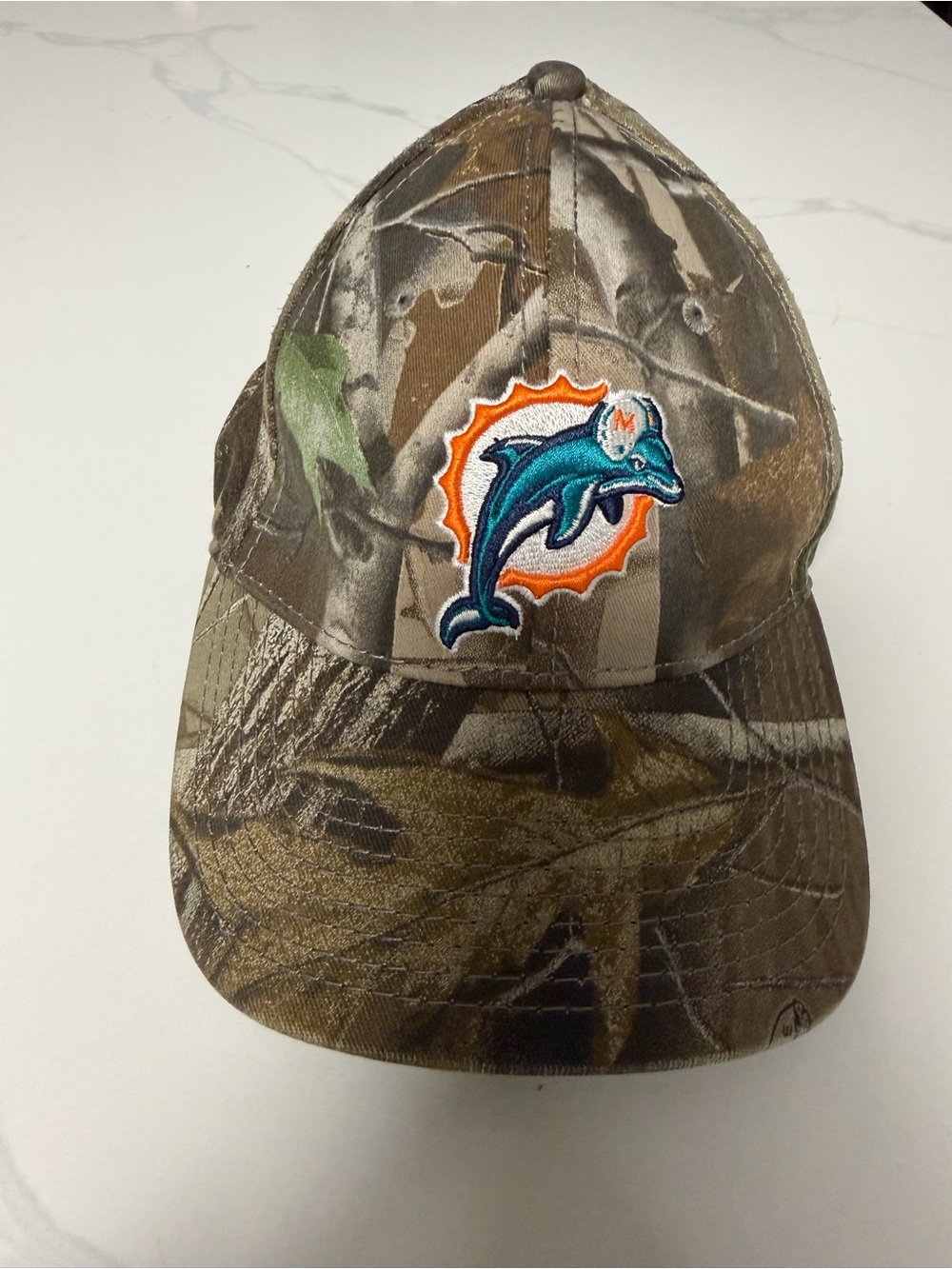 NFL Miami Dolphins Camo Baseball Cap - Brown/Green